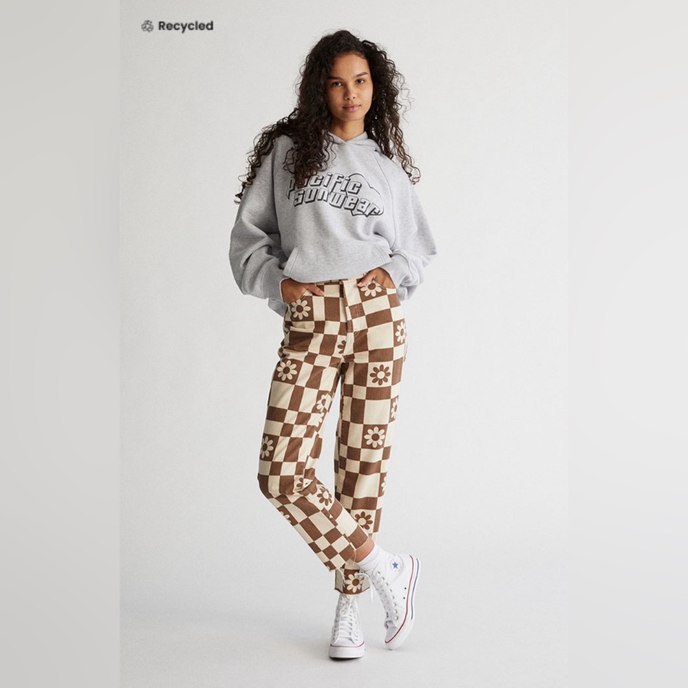 cute checkerboard jeans from PacSun!